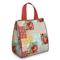 thumbnail image 1 of Pioneer Flower Floral Print Pattern Insulated Lunch Bag for Women & Adults,Large Portable Soft Cooler Lunch Bag,Thermal Food Storage Tote with Pearl Cotton,8.66L,8.75x5.75x9.5 Inch, 1 of 6