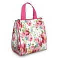 thumbnail image 1 of Pioneer Flower Floral Print Pattern Insulated Lunch Bag for Women & Adults,Large Portable Soft Cooler Lunch Bag,Thermal Food Storage Tote with Pearl Cotton,8.66L,8.75x5.75x9.5 Inch, 1 of 6