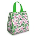 thumbnail image 1 of Pioneer Flower Floral Print Pattern Insulated Lunch Bag for Women & Adults,Large Portable Soft Cooler Lunch Bag,Thermal Food Storage Tote with Pearl Cotton,8.66L,8.75x5.75x9.5 Inch, 1 of 6