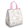 thumbnail image 1 of Pioneer Flower Floral Print Pattern Insulated Lunch Bag for Women & Adults,Large Portable Soft Cooler Lunch Bag,Thermal Food Storage Tote with Pearl Cotton,8.66L,8.75x5.75x9.5 Inch, 1 of 6