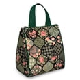 thumbnail image 1 of Pioneer Flower Floral Print Pattern Insulated Lunch Bag for Women & Adults,Large Portable Soft Cooler Lunch Bag,Thermal Food Storage Tote with Pearl Cotton,8.66L,8.75x5.75x9.5 Inch, 1 of 6