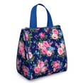 thumbnail image 1 of Pioneer Flower Floral Print Pattern Insulated Lunch Bag for Women & Adults,Large Portable Soft Cooler Lunch Bag,Thermal Food Storage Tote with Pearl Cotton,8.66L,8.75x5.75x9.5 Inch, 1 of 6