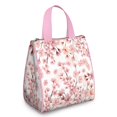 thumbnail image 1 of Pioneer Flower Floral Print Pattern Insulated Lunch Bag for Women & Adults,Large Portable Soft Cooler Lunch Bag,Thermal Food Storage Tote with Pearl Cotton,8.66L,8.75x5.75x9.5 Inch, 1 of 6