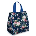 thumbnail image 1 of Pioneer Flower Floral Print Pattern Insulated Lunch Bag for Women & Adults,Large Portable Soft Cooler Lunch Bag,Thermal Food Storage Tote with Pearl Cotton,8.66L,8.75x5.75x9.5 Inch, 1 of 6
