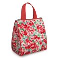 thumbnail image 1 of Pioneer Flower Floral Print Pattern Insulated Lunch Bag for Women & Adults,Large Portable Soft Cooler Lunch Bag,Thermal Food Storage Tote with Pearl Cotton,8.66L,8.75x5.75x9.5 Inch, 1 of 6