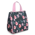 thumbnail image 1 of Pioneer Flower Floral Print Pattern Insulated Lunch Bag for Women & Adults,Large Portable Soft Cooler Lunch Bag,Thermal Food Storage Tote with Pearl Cotton,8.66L,8.75x5.75x9.5 Inch, 1 of 6