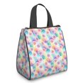 thumbnail image 1 of Pioneer Flower Floral Print Pattern Insulated Lunch Bag for Women Men, Large Portable Soft Cooler Tote, Thermal Food Storage Bag with Pearl Cotton, 8.66L, 8.75"x5.75"x9.5", 1 of 6