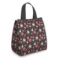 thumbnail image 1 of Pioneer Flower Floral Print Pattern Insulated Lunch Bag for Women Men, Large Portable Soft Cooler Tote, Thermal Food Storage Bag with Pearl Cotton, 8.66L, 8.75"x5.75"x9.5", 1 of 6