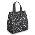 thumbnail image 1 of Pioneer Flower Floral Print Pattern Insulated Lunch Bag for Women Men, Large Portable Soft Cooler Tote, Thermal Food Storage Bag with Pearl Cotton, 8.66L, 8.75"x5.75"x9.5", 1 of 2