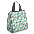 thumbnail image 1 of Pioneer Flower Floral Print Pattern Insulated Lunch Bag for Women Men, Large Portable Soft Cooler Tote, Thermal Food Storage Bag with Pearl Cotton, 8.66L, 8.75"x5.75"x9.5", 1 of 6