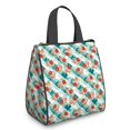 thumbnail image 1 of Pioneer Flower Floral Print Pattern Insulated Lunch Bag for Women Men, Large Portable Soft Cooler Tote, Thermal Food Storage Bag with Pearl Cotton, 8.66L, 8.75"x5.75"x9.5", 1 of 4