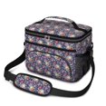 thumbnail image 1 of Pioneer Flower Floral Print Pattern Insulated Lunch Box for Women Men, Medium Leakproof Cooler Bag with Adjustable Strap, 10"x6.7"x8", 1 of 6