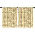 thumbnail image 1 of Pioneer Flower Floral Print Pattern Insulated Teens Curtains Set Of 2, Bedroom Essentials, Toddler Room Decor 42"x54", 1 of 5