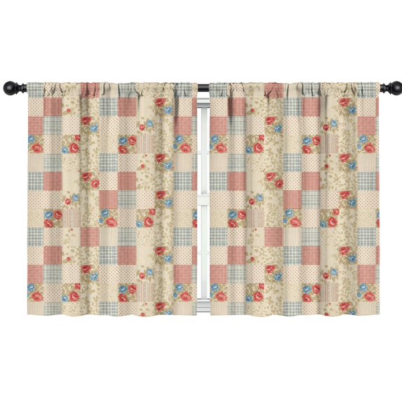 Pioneer Flower Floral Print Pattern Insulated Teens Curtains Set Of 2, Bedroom Essentials, Toddler Room Decor 42"x54"