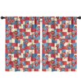 thumbnail image 1 of Pioneer Flower Floral Print Pattern Insulated Teens Curtains Set Of 2, Bedroom Essentials, Toddler Room Decor 42"x63", 1 of 5