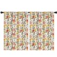 thumbnail image 1 of Pioneer Flower Floral Print Pattern Insulated Teens Curtains Set Of 2, Bedroom Essentials, Toddler Room Decor 42"x63", 1 of 5