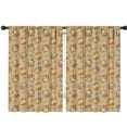 thumbnail image 1 of Pioneer Flower Floral Print Pattern Insulated Teens Curtains Set Of 2, Bedroom Essentials, Toddler Room Decor 42"x63", 1 of 5