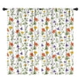 thumbnail image 1 of Pioneer Flower Floral Print Pattern Insulated Teens Curtains Set Of 2, Bedroom Essentials, Toddler Room Decor 42"x84", 1 of 5
