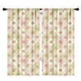 thumbnail image 1 of Pioneer Flower Floral Print Pattern Insulated Teens Curtains Set Of 2, Bedroom Essentials, Toddler Room Decor 42"x84", 1 of 4