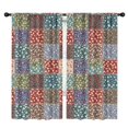 thumbnail image 1 of Pioneer Flower Floral Print Pattern Insulated Teens Curtains Set Of 2, Bedroom Essentials, Toddler Room Decor 42"x84", 1 of 4
