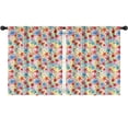 thumbnail image 1 of Pioneer Flower Floral Print Pattern Insulated Teens Curtains Set Of 2, Bedroom Essentials, Toddler Room Decor 52"x63", 1 of 5