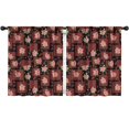 thumbnail image 1 of Pioneer Flower Floral Print Pattern Insulated Teens Curtains Set Of 2, Bedroom Essentials, Toddler Room Decor 52"x63", 1 of 5