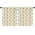 thumbnail image 1 of Pioneer Flower Floral Print Pattern Insulated Teens Curtains Set Of 2, Bedroom Essentials, Toddler Room Decor 52"x63", 1 of 5