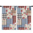 thumbnail image 1 of Pioneer Flower Floral Print Pattern Insulated Teens Curtains Set Of 2, Bedroom Essentials, Toddler Room Decor 52"x84", 1 of 5