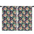 thumbnail image 1 of Pioneer Flower Floral Print Pattern Insulated Teens Curtains Set Of 2, Bedroom Essentials, Toddler Room Decor 52"x84", 1 of 5