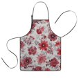 thumbnail image 1 of Pioneer Flower Floral Print Pattern Kids Aprons for Girls and Boys,Adjustable Neck Strap Toddler Aprons for Kids Cooking Baking, 1 of 7
