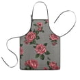 thumbnail image 1 of Pioneer Flower Floral Print Pattern Kids Aprons for Girls and Boys,Adjustable Neck Strap Toddler Aprons for Kids Cooking Baking, 1 of 7