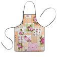 thumbnail image 1 of Pioneer Flower Floral Print Pattern Kids Aprons for Girls and Boys,Adjustable Neck Strap Toddler Aprons for Kids Cooking Baking, 1 of 7