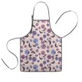 thumbnail image 1 of Pioneer Flower Floral Print Pattern Kids Aprons for Girls and Boys,Adjustable Neck Strap Toddler Aprons for Kids Cooking Baking, 1 of 7