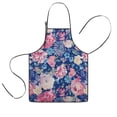 thumbnail image 1 of Pioneer Flower Floral Print Pattern Kids Aprons for Girls and Boys,Adjustable Neck Strap Toddler Aprons for Kids Cooking Baking, 1 of 7