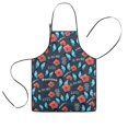 thumbnail image 1 of Pioneer Flower Floral Print Pattern Kids Aprons for Girls and Boys,Adjustable Neck Strap Toddler Aprons for Kids Cooking Baking, 1 of 7