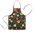 thumbnail image 1 of Pioneer Flower Floral Print Pattern Kids Aprons for Girls and Boys,Adjustable Neck Strap Toddler Aprons for Kids Cooking Baking, 1 of 7