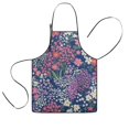 thumbnail image 1 of Pioneer Flower Floral Print Pattern Kids Aprons for Girls and Boys,Adjustable Neck Strap Toddler Aprons for Kids Cooking Baking, 1 of 7