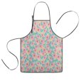 thumbnail image 1 of Pioneer Flower Floral Print Pattern Kids Aprons for Girls and Boys,Adjustable Neck Strap Toddler Aprons for Kids Cooking Baking, 1 of 7