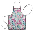 thumbnail image 1 of Pioneer Flower Floral Print Pattern Kids Aprons for Girls and Boys,Adjustable Neck Strap Toddler Aprons for Kids Cooking Baking, 1 of 7