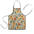 thumbnail image 1 of Pioneer Flower Floral Print Pattern Kids Aprons for Girls and Boys,Adjustable Neck Strap Toddler Aprons for Kids Cooking Baking, 1 of 7