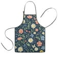 thumbnail image 1 of Pioneer Flower Floral Print Pattern Kids Aprons for Girls and Boys,Adjustable Neck Strap Toddler Aprons for Kids Cooking Baking, 1 of 7