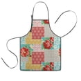 thumbnail image 1 of Pioneer Flower Floral Print Pattern Kids Aprons for Girls and Boys,Adjustable Neck Strap Toddler Aprons for Kids Cooking Baking, 1 of 7