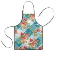 thumbnail image 1 of Pioneer Flower Floral Print Pattern Kids Aprons for Girls and Boys,Adjustable Neck Strap Toddler Aprons for Kids Cooking Baking, 1 of 7