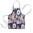 thumbnail image 1 of Pioneer Flower Floral Print Pattern Kids Aprons for Girls and Boys,Adjustable Neck Strap Toddler Aprons for Kids Cooking Baking, 1 of 7