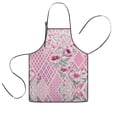 thumbnail image 1 of Pioneer Flower Floral Print Pattern Kids Aprons for Girls and Boys,Adjustable Neck Strap Toddler Aprons for Kids Cooking Baking, 1 of 7