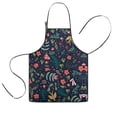 thumbnail image 1 of Pioneer Flower Floral Print Pattern Kids Aprons for Girls and Boys,Adjustable Neck Strap Toddler Aprons for Kids Cooking Baking, 1 of 7