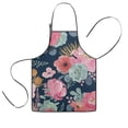 thumbnail image 1 of Pioneer Flower Floral Print Pattern Kids Aprons for Girls and Boys,Adjustable Neck Strap Toddler Aprons for Kids Cooking Baking, 1 of 7