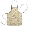thumbnail image 1 of Pioneer Flower Floral Print Pattern Kids Aprons for Girls and Boys,Adjustable Neck Strap Toddler Aprons for Kids Cooking Baking, 1 of 7