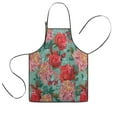 thumbnail image 1 of Pioneer Flower Floral Print Pattern Kids Aprons for Girls and Boys,Adjustable Neck Strap Toddler Aprons for Kids Cooking Baking, 1 of 7