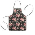 thumbnail image 1 of Pioneer Flower Floral Print Pattern Kids Aprons for Girls and Boys,Adjustable Neck Strap Toddler Aprons for Kids Cooking Baking, 1 of 7